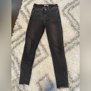 High rise skinny jeans